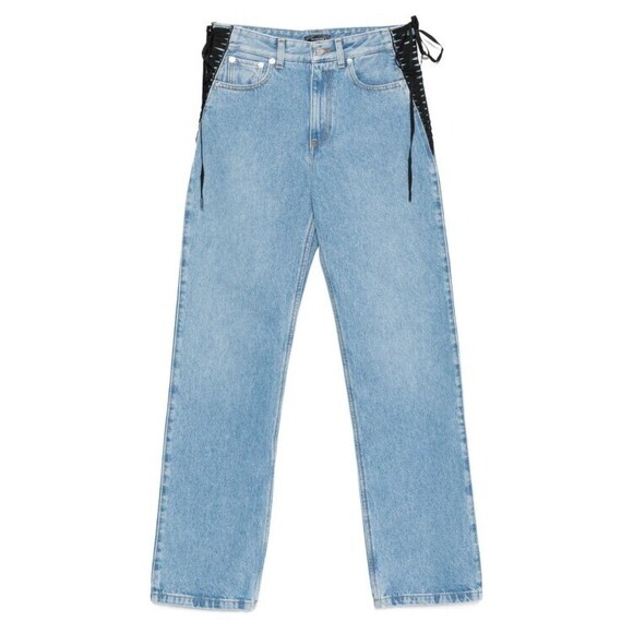 Mugler Light Blue Straight-Leg Jeans - NWT